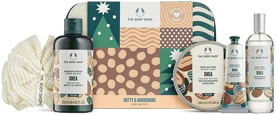 Набір, 6 продуктів - The Body Shop Nutty & Nourishing Shea Big Gift — фото N1