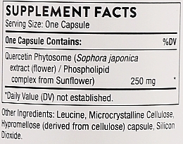 Дієтична добавка "Фітосома кверцетину", капсули - Thorne Research Quercetin Phytosome — фото N3