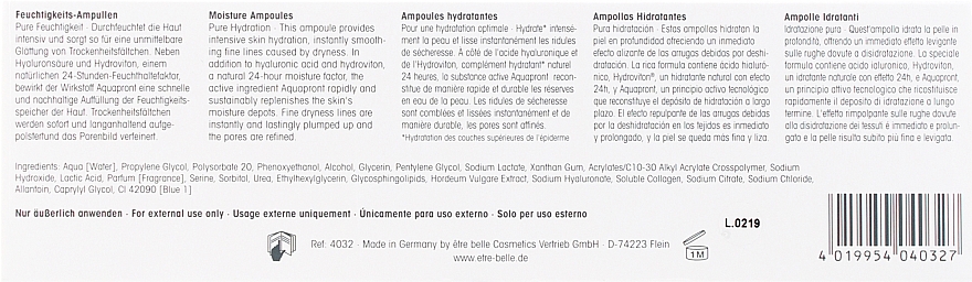 Ампули зволожувальні для обличчя - Etre Belle Moisturizing Ampoles — фото N4