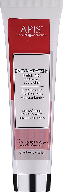 Пилинг для лица "Клюква" - APIS Professional Face Enzyme Peeling With Cranberry — фото N1