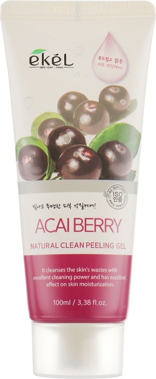 Пилинг-гель для лица "Ягоды Асаи" - Ekel Acai Berry Natural Clean Peeling Gel — фото N2