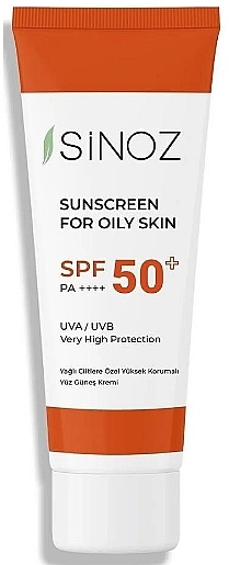 Солнцезащитный крем для жирной кожи лица с SPF50+ - Sinoz Sebum Balance Fluid Sunscreen for Oily Skin SPF50+ — фото N1