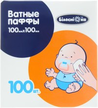 Духи, Парфюмерия, косметика УЦЕНКА Ватные паффы детские, 100 шт - Білосніжка *