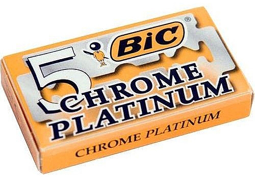Набор лезвий для станка, 5 шт - Bic Chrome Platinum — фото N1