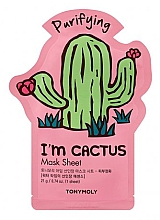 Духи, Парфюмерия, косметика Листовая маска для лица - Tony Moly I'm Cactus Mask Sheet