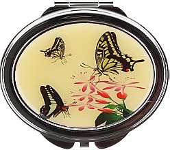 Дзеркальце косметичне "Метелики", 85451, метелик і квітка - Top Choice — фото N1