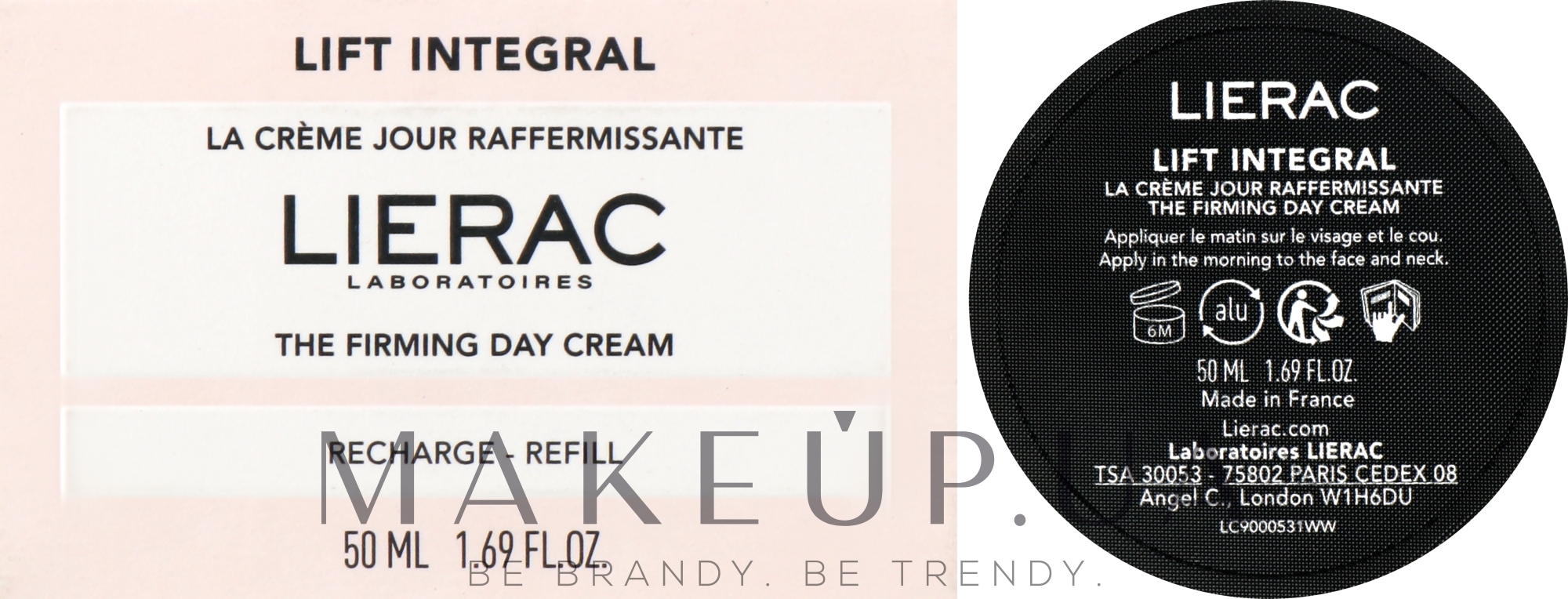Зміцнювальний денний крем для обличчя - Lierac Lift Integral The Firming Day Cream Refill (змінний блок) — фото 50ml
