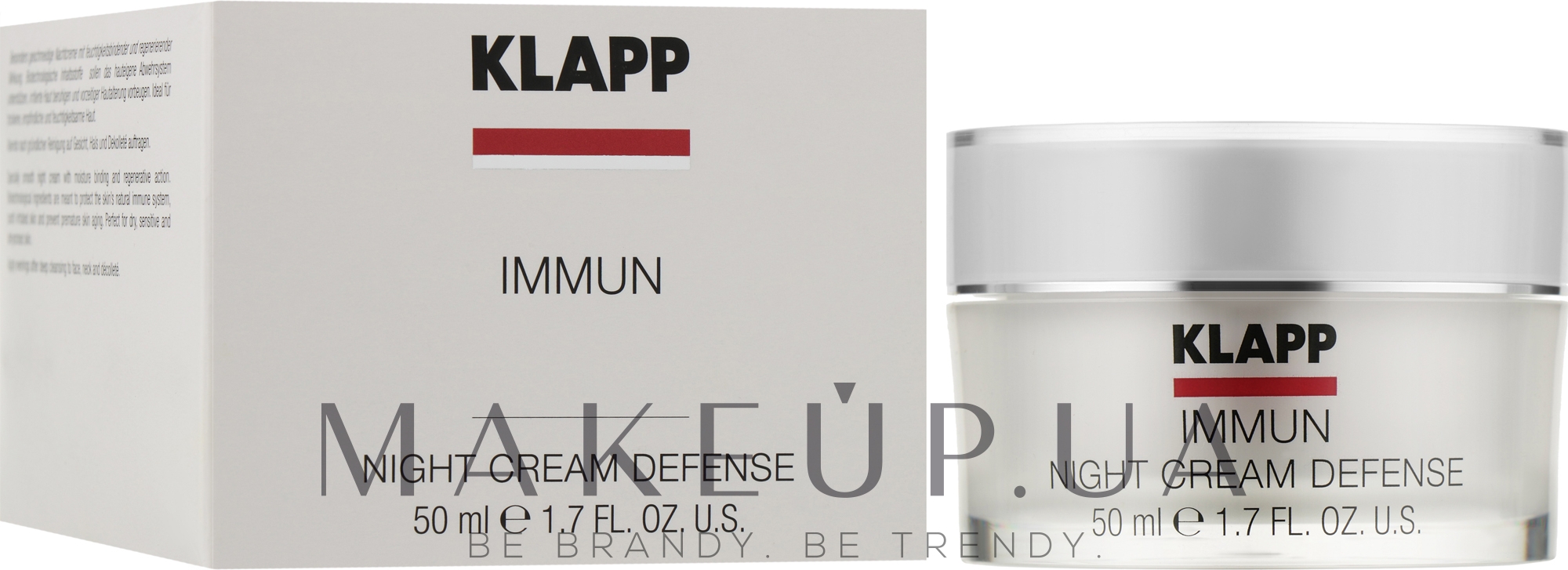 Крем для интенсивного ночного ухода - Klapp Immun Night Cream Defense — фото 50ml