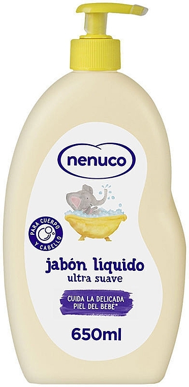 Ультранежное жидкое мыло - Nenuco Liquid Soap Ultra Soft (с дозатором) — фото N1