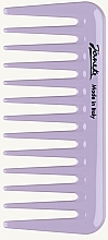 Парфумерія, косметика Гребінь 82871 із широкими зубцями, бузковий - Janeke Mini Supercomb Wide Teeth Lilac Fluo