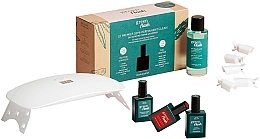 Парфумерія, косметика Manucurist Green Flash Kit Poppy Red 24W - Набір, 6 продуктів