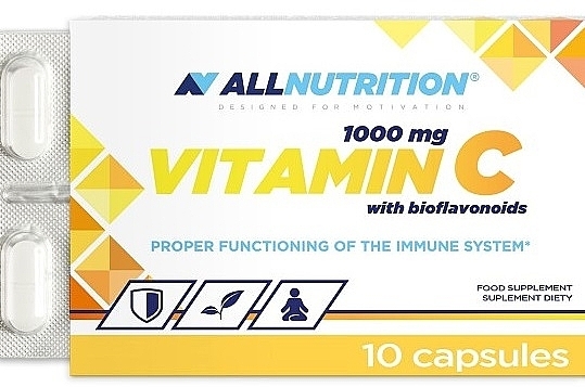 Пищевая добавка "Витамин С с биофлавоноидами", 10 шт - Allnutrition Vitamin C 1000mg With Bioflavonoids — фото N1
