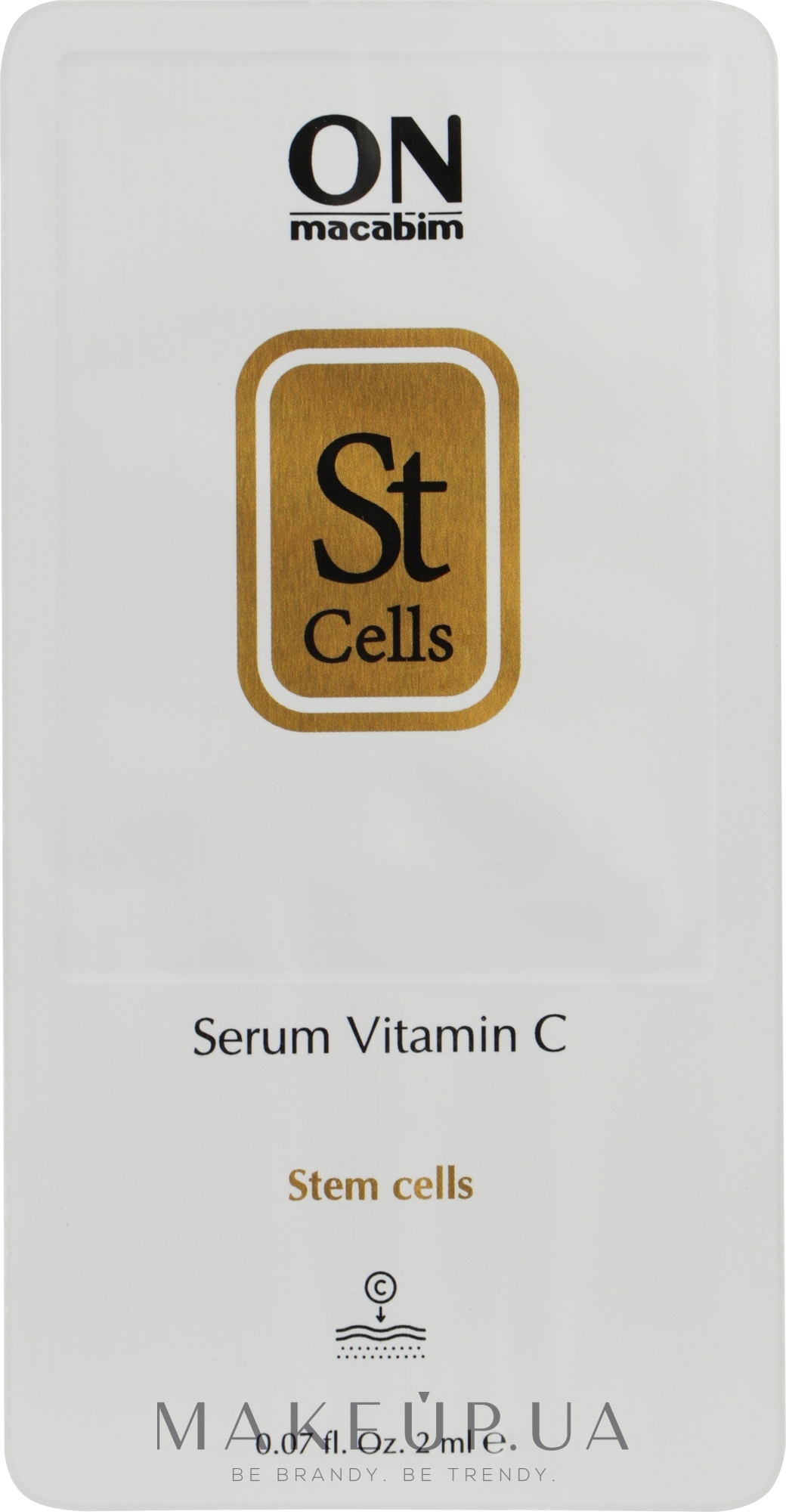 Сыворотка со стволовыми клетками и витамином C - Onmacabim St Cells Serum Vitamin C (пробник) — фото 2ml