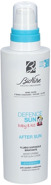 Детский увлажняющий лосьон после загара - BioNike Defence Sun Baby&Kid Moisturising After Sun Lotion — фото N1