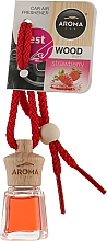 Ароматизатор для авто "Клубника" - Aroma Car Wood Mini Strawberry — фото N1
