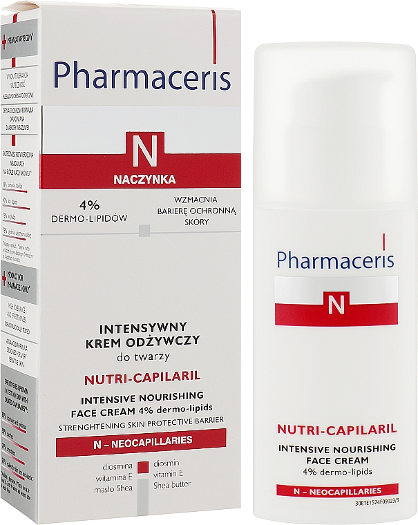Крем інтенсивний поживний для обличчя- Pharmaceris N Nutri-Capilaril Nourishing Cream Intensive — фото N2