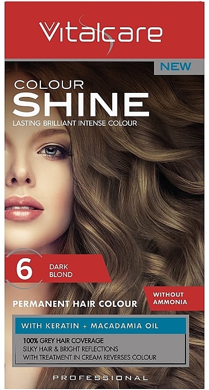 Перманентная краска без аммиака - Vitalcare Colour Shine Permanent Hair Colour With Keratin — фото N1