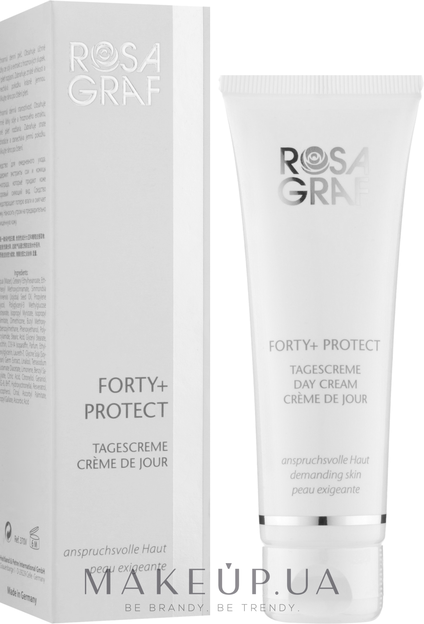 Защитный дневной крем - Rosa Graf 40+ Forty+ Protect Day Cream SPF17 — фото 50ml