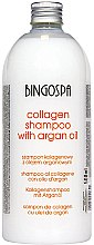 Шампунь для волос коллагеновый с маслом и экстрактом бамбука - BingoSpa Collagen With Argan Oil And Bamboo Extract Shampoo — фото N1