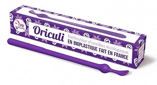 Багаторазова вушна паличка з біопластику, фіолетова - Lamazuna Oriculi — фото N1
