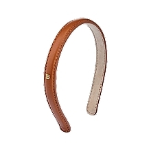 Парфумерія, косметика Обруч для волосся - Balmain Paris Hair Couture Riviera Headband Cognac Small