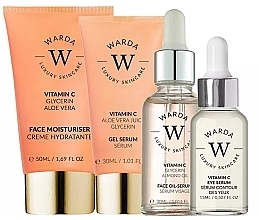 Набір - Warda Skin Glow Boost Vitamin C (f/cr/50ml + gel/ser/30ml + oil/ser/30ml + eye/ser/15ml) — фото N1