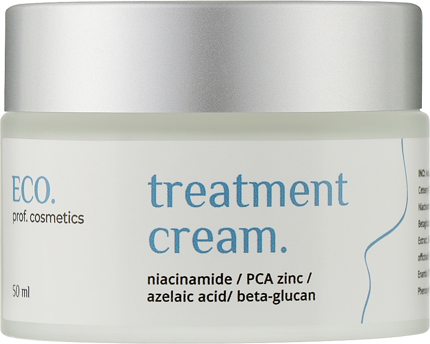 Лікувальний ламелярний крем для жирної та комбінованої шкіри обличчя - Eco.prof.cosmetics Treatment Cream