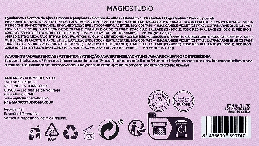 Палетка для макияжа - Magic Studio New Rules Wake Up And Make Up — фото N3