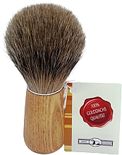 Парфумерія, косметика Помазок для гоління, тонкий ворс, каучукове дерево - Golddachs Shaving Brush Finest Badger Rubber Wood