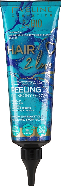 Очищувальний скраб для шкіри голови - Eveline Cosmetics Hair 2 Love Cleansing Scalp Scrub — фото N2