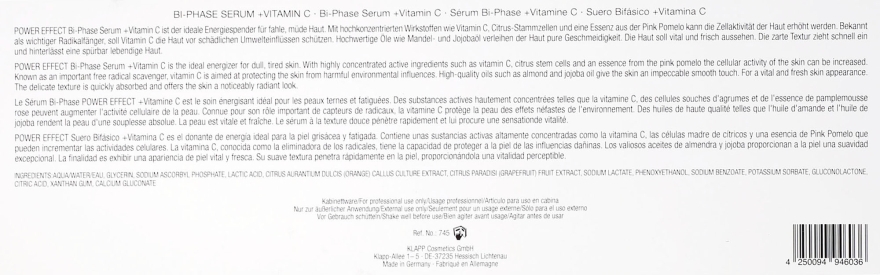 Двофазна сироватка "Вітамін С" - Klapp Bi-Phase Serum Vitamin C — фото N5