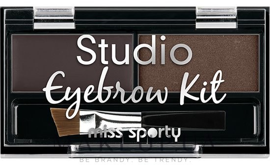 Набор теней для бровей - Miss Sporty Studio Eyebrow Kit — фото 001 - Medium Brown
