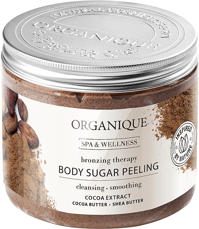 Розгладжуючий цукровий пілінг для тіла шоколадний - Organique Spa Therapie Peeling — фото N1