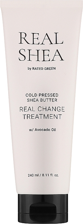 Зволожувальний лосьйон для волосся з маслом ши - Rated Green Real Shea Cold Pressed Shea Butter Real Change Treatment