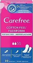 Гигиенические ежедневные гибкие прокладки, 30шт - Carefree Cotton FlexiForm — фото N1