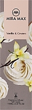 Парфумерія, косметика Аромадифузор - Mira Max Vanilla And Cream Fragrance Diffuser With Reeds Premium Edition