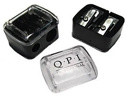 Подвійна стругачка для косметичних олівців із контейнером - QPI — фото N1
