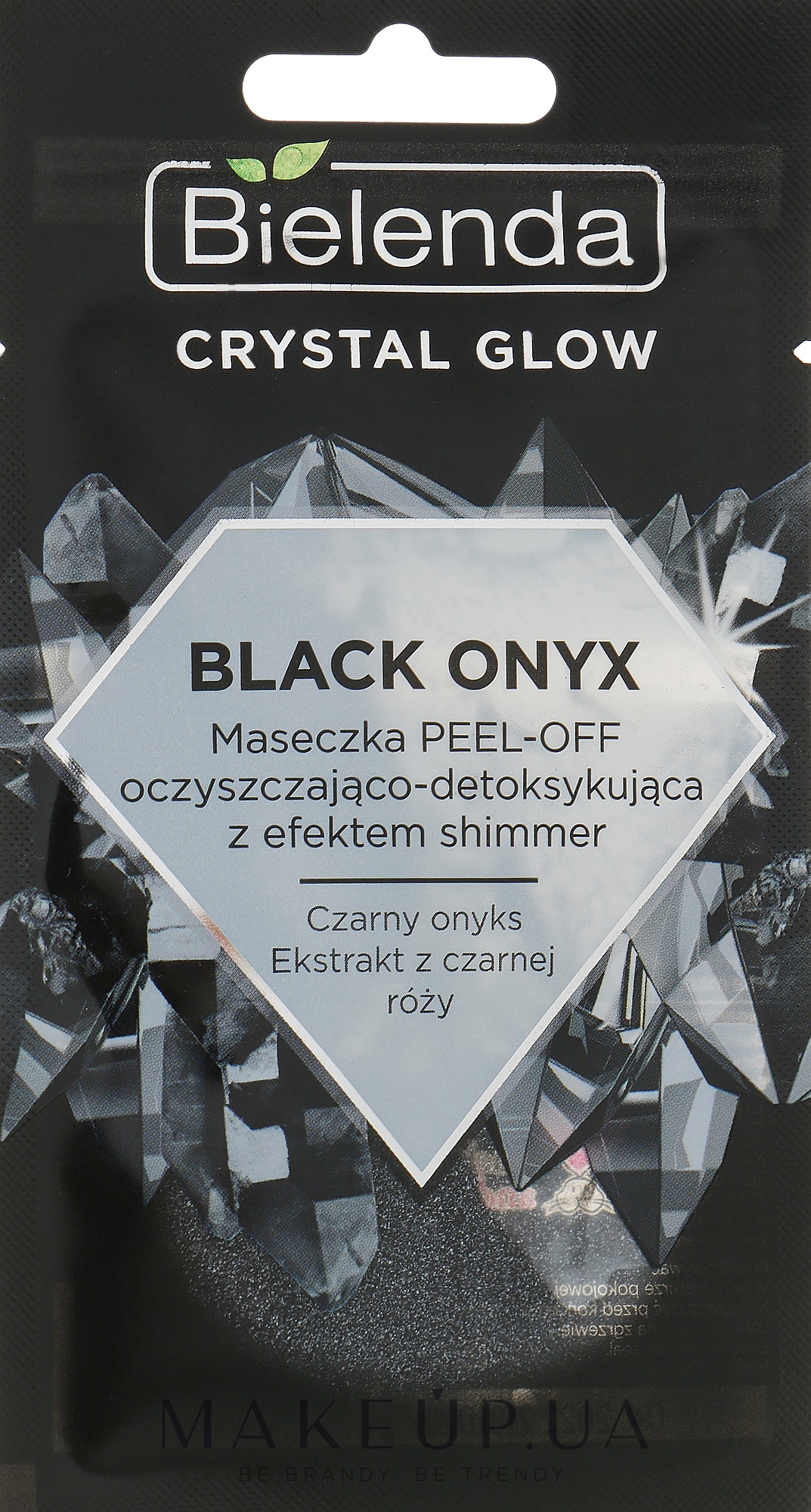 Очищающая детокс-маска для лица - Bielenda Crystal Glow Black Onyx Peel-off Mask — фото 8g
