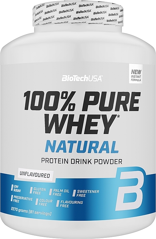 Протеин без вкуса - BioTech 100% Pure Whey Unflavoured — фото N2