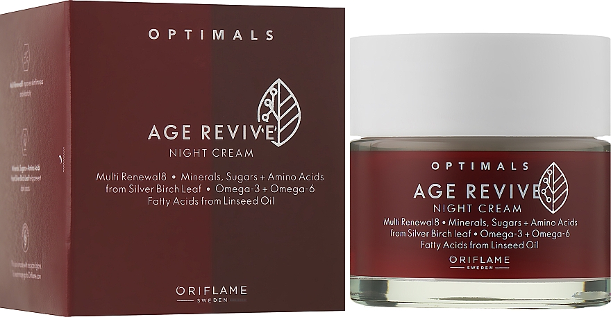 Антивозрастной ночной крем - Oriflame Optimals Age Revive Cream — фото N2