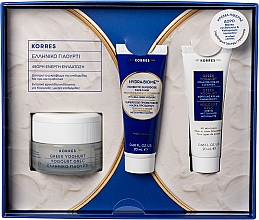 Духи, Парфюмерия, косметика Набор - Korres Greek Yogurt Normal Skin (cr/30ml + mask/20ml + foam/20ml)