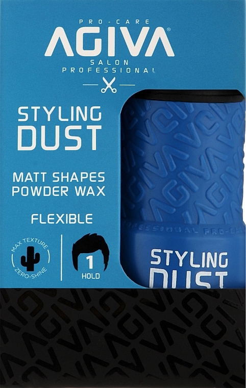 Пудра для волосся - Agiva Styling Dust Powder Wax Flexible Blue — фото N2
