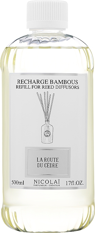 Аромадифузор для дому - Nicolai Parfumeur Createur La Route Du Cedre Reed Diffusers Refill (змінний блок) — фото N2