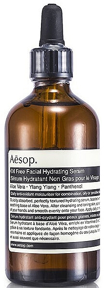 Зволожувальна знежирювальна сироватка для обличчя - Aesop Face Care Oil Free Facial Hydrating Serum — фото N1