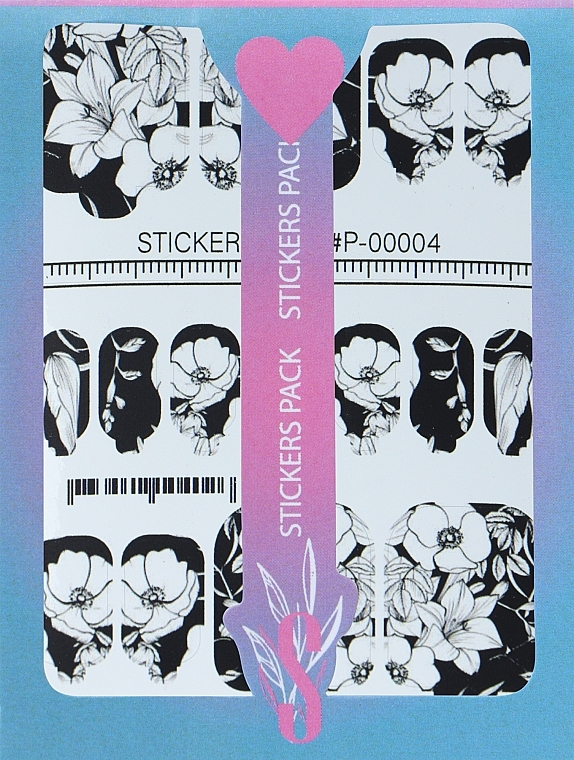 Дизайнерські наклейки для педикюру "Wraps P-00004" - StickersSpace — фото N1