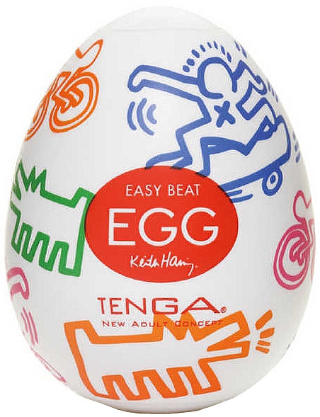 Мастурбатор "Яйцо" - Tenga Egg Keith Haring Street — фото N1