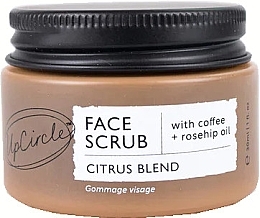 Парфумерія, косметика Кавовий скраб для обличчя - UpCircle Face Scrub Citrus Blend with Coffee + Rosehip Oil Travel Size (міні)