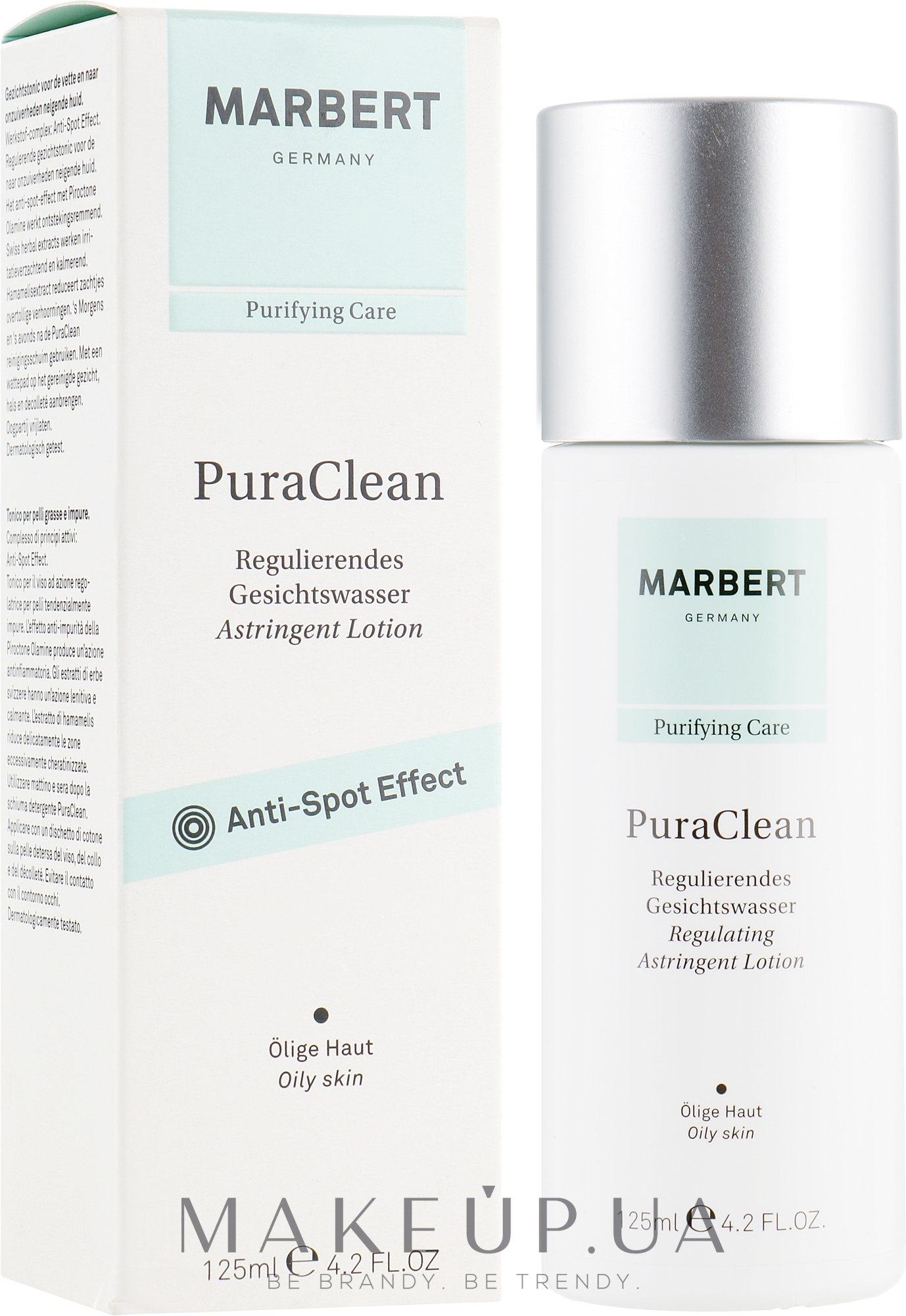 Очищающий тоник для жирной кожи - Marbert Pura Clean Regulating Facial Toner — фото 125ml