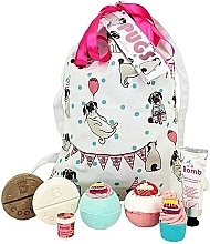 Парфумерія, косметика Набір, 8 продуктів - Bomb Cosmetics Gifts Cotton Bag Pugs & Kisses