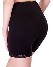 Труси-панталони подовжені для жінок, чорні - Fleri — фото N2